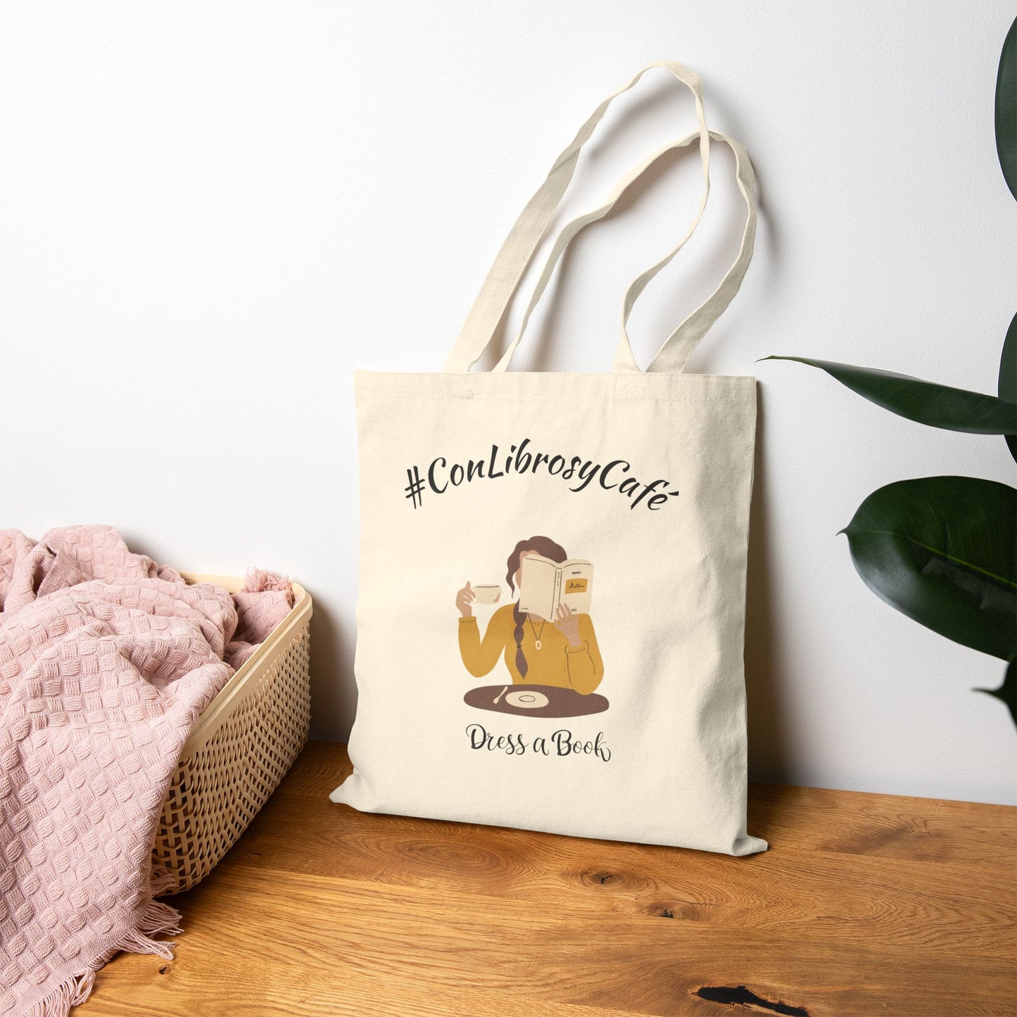 #ConLibrosyCafé Tote Bag