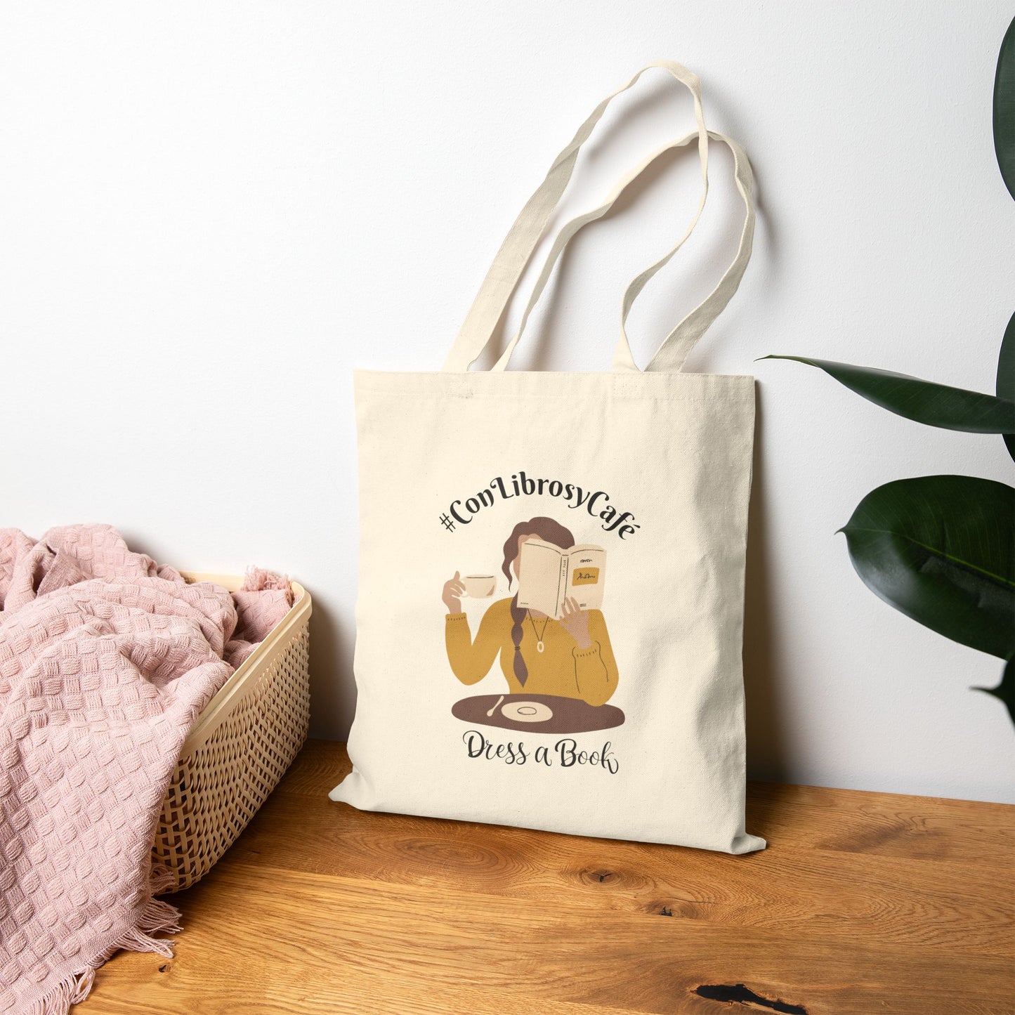 #ConLibrosyCafé Tote Bag