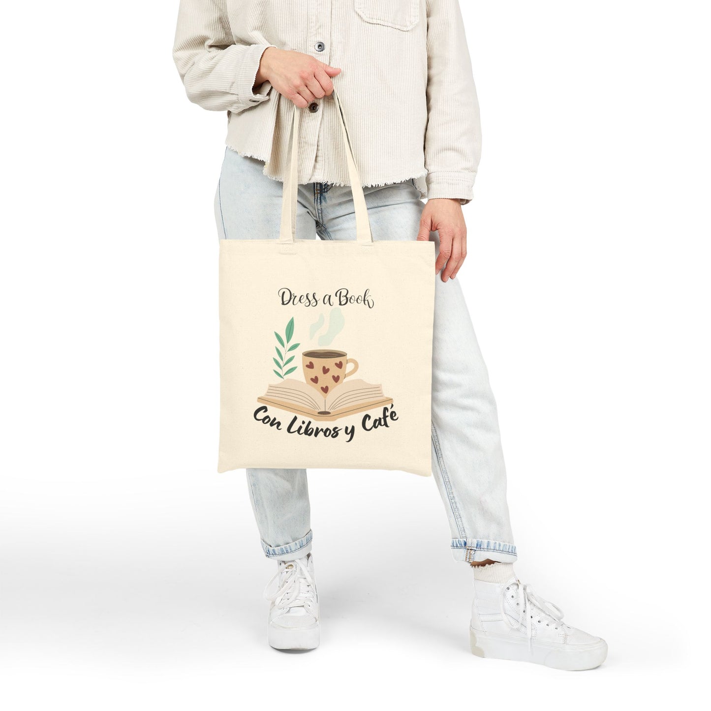 Dress A Book Tote Bag Gift for Readers