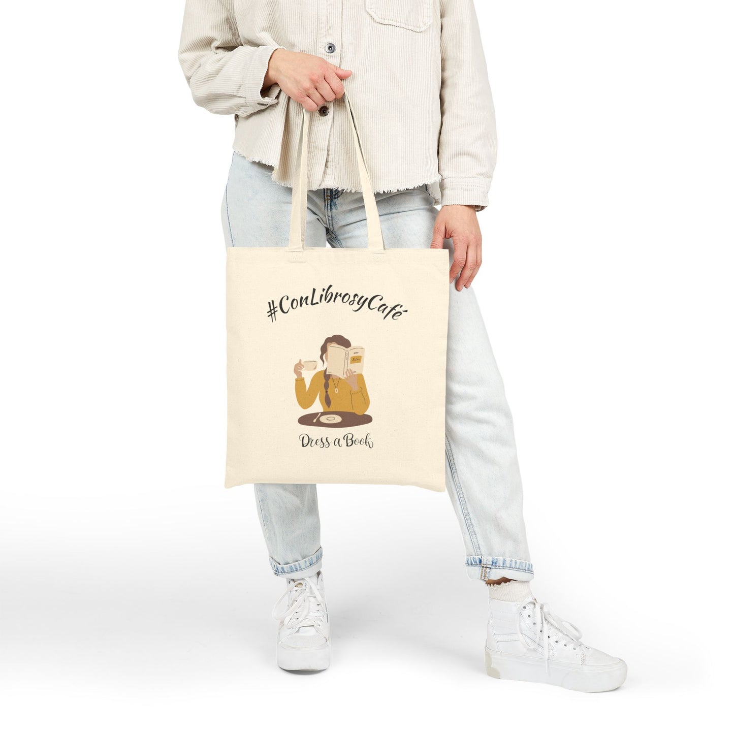 #ConLibrosyCafé Tote Bag