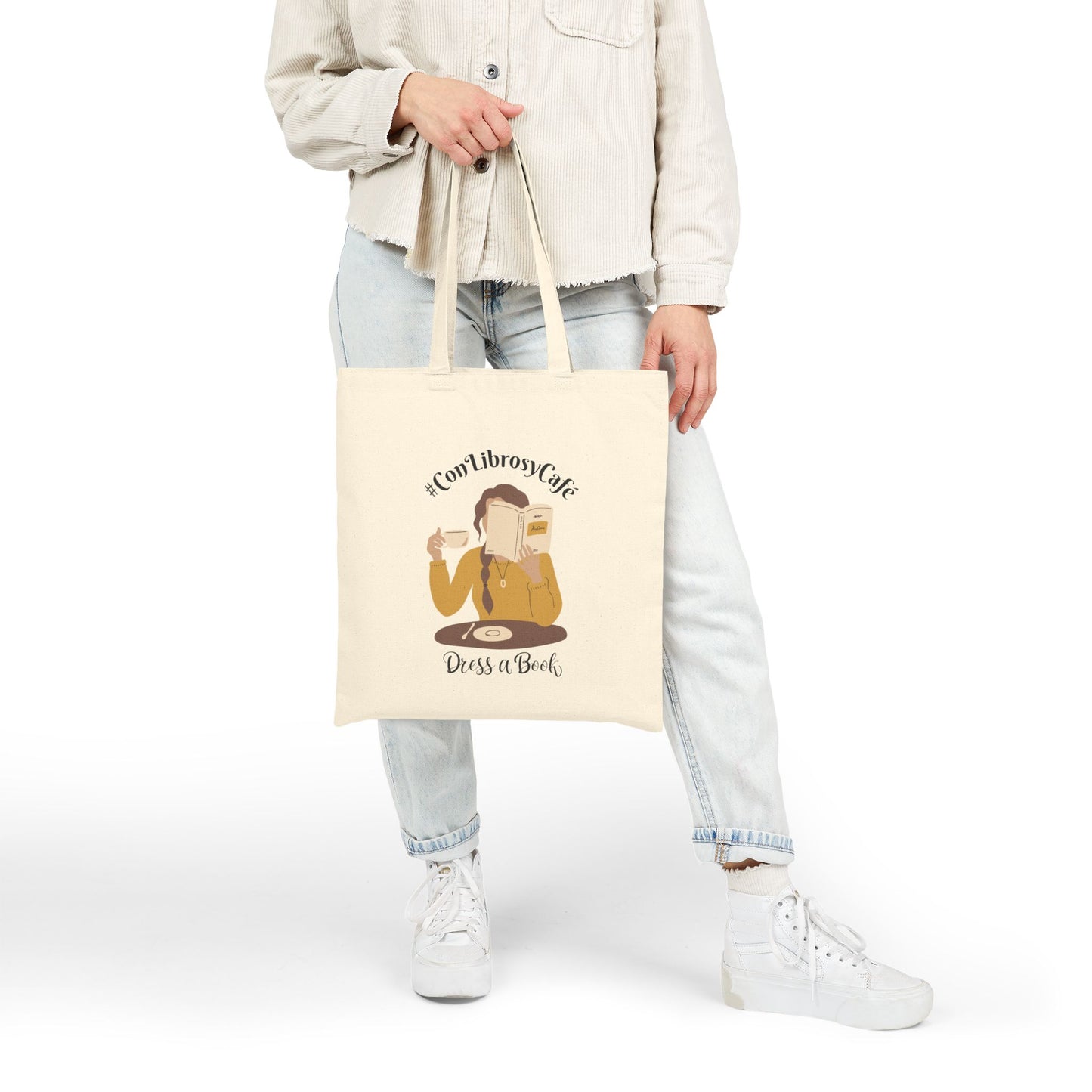 #ConLibrosyCafé Tote Bag